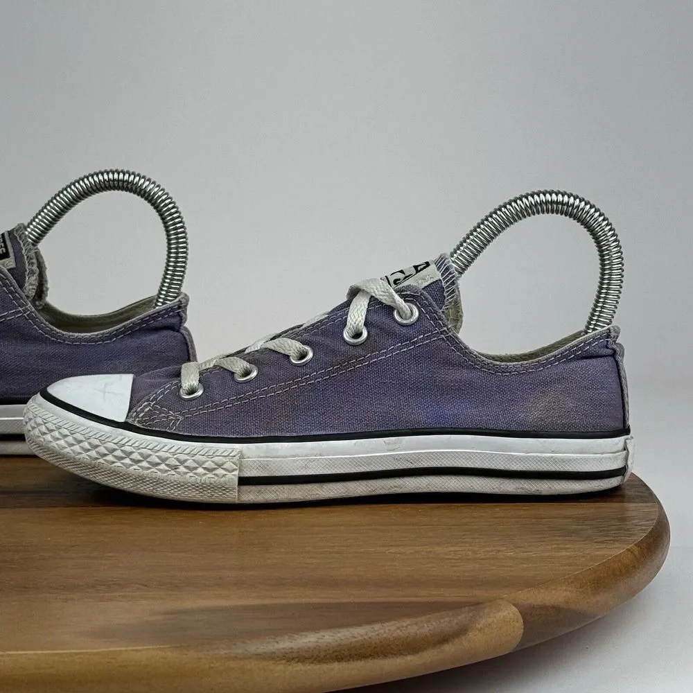 Big Kids Girls Converse Chuck All Star Purple Low Casual Sneakers Shoes Size 3 Y